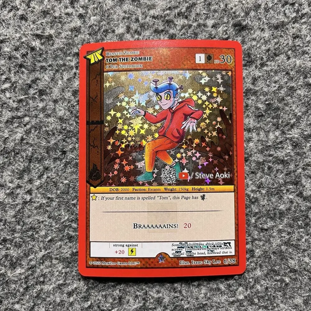 Metazoo HiroQuest Tom The Zombie Full Holo 6/38 YouTube Music NM Pack Fresh